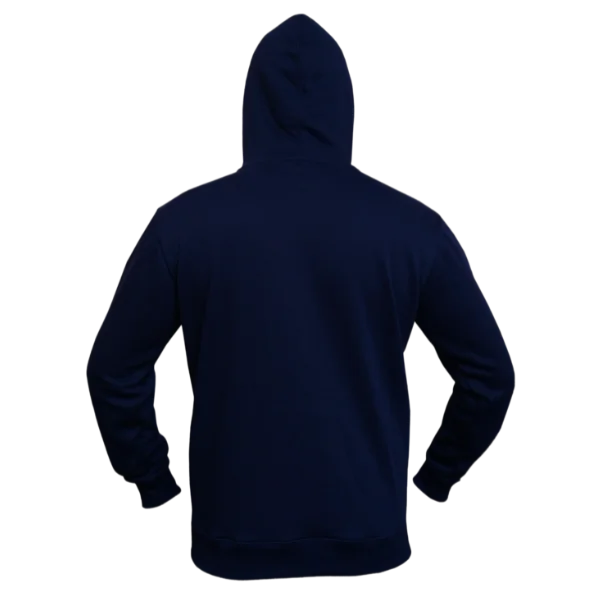 Anqa arabic navy blue hoodie back