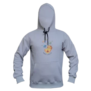 Galatic dreams grey hoodie front