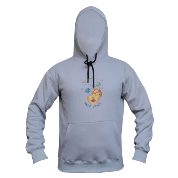Galatic dreams grey hoodie front