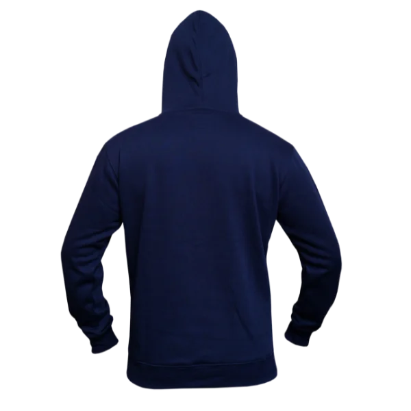 Midnight flame navy blue hoodie with phonix hoodie back