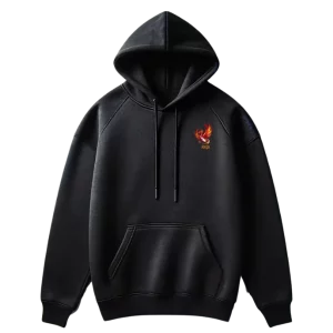 Rebirth black hoodie FRONT